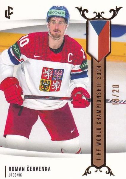 insert karta ROMAN ČERVENKA 23-24 LC Golden Prague Belongs to Us IIHF World Championship Gold /20